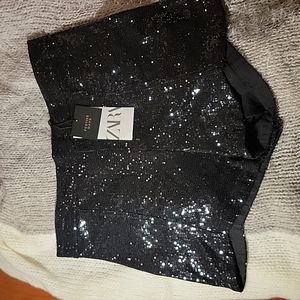 Zara Sequin shorts